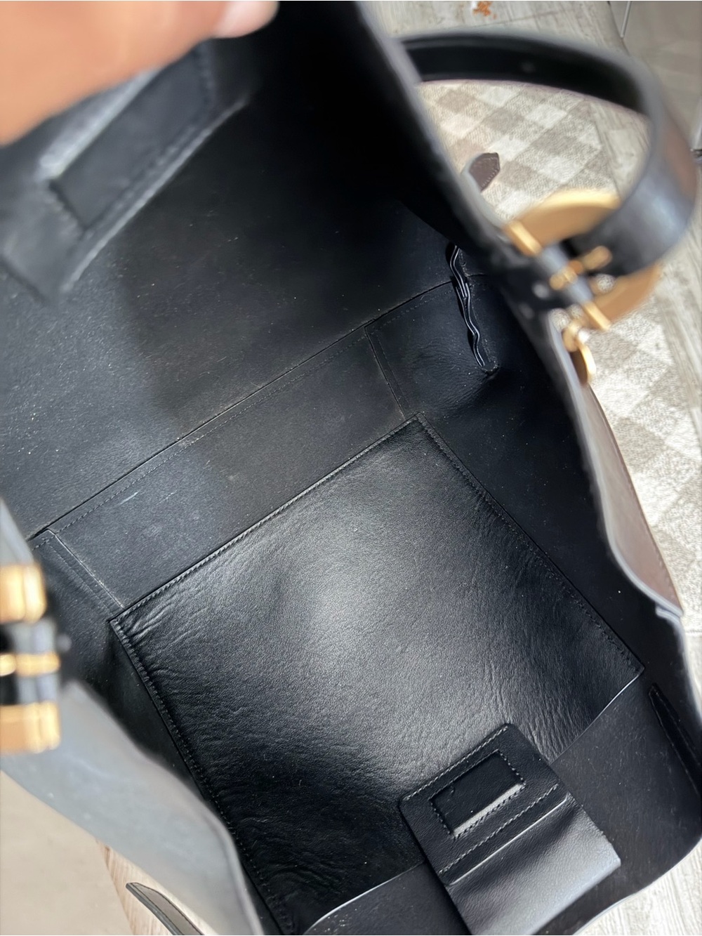 Zac Posen Leather Tote w Bow - Picture 5 of 5